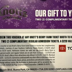 Knotts Berry Farm Tickets 