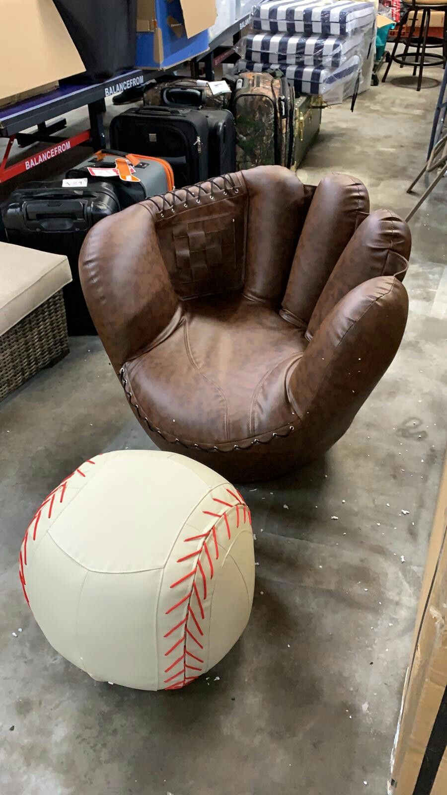 Baseball Glove Chair & Ottoman for Sale in Houston, TX OfferUp