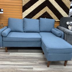 Blue Sectional 