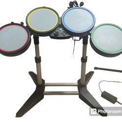 PS2/PS3/PS4 Rock Band Drums And Mic No Pedal Or Sticks 