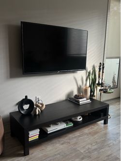 Black Tv console table