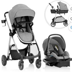 Evenflo Omni Plus Modular Travel System with LiteMax Rear-Facing Infant Car Seat