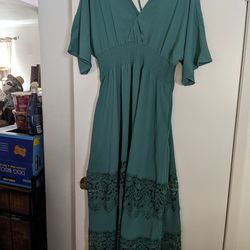 Women's Green Dress XXL