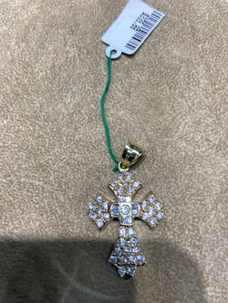 10KT Gold Cross Charm
