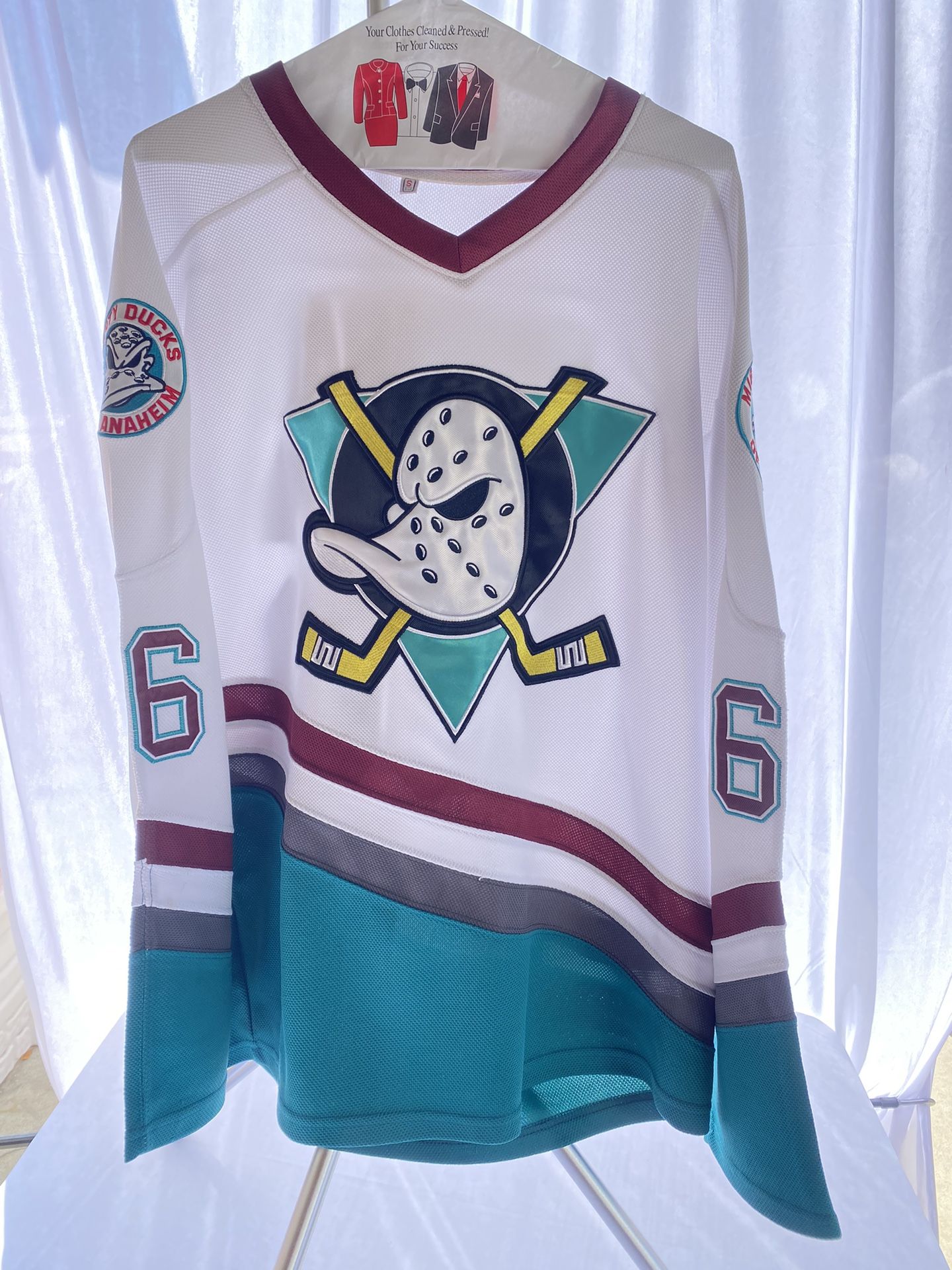 Custom Mighty Ducks Movie Hockey Jersey Men's Sm