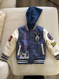 Mickey Mouse Kids Varsity Jacket Size XS 5/6