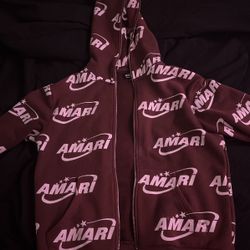 Amari Full Zip Up Jacket (Brown)