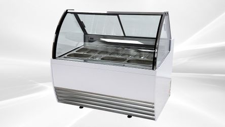 NSF 10 pan Gelato Display Showcase Dipping Cabinet DW-10R
