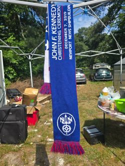 John F Kennedy Christening Scarf