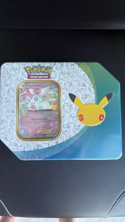 Pokémon TCG Sylveon ex Celebrations Tin