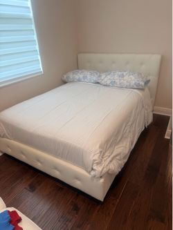 Bed with mattress