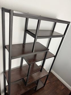 Bookshelf - wood/metal