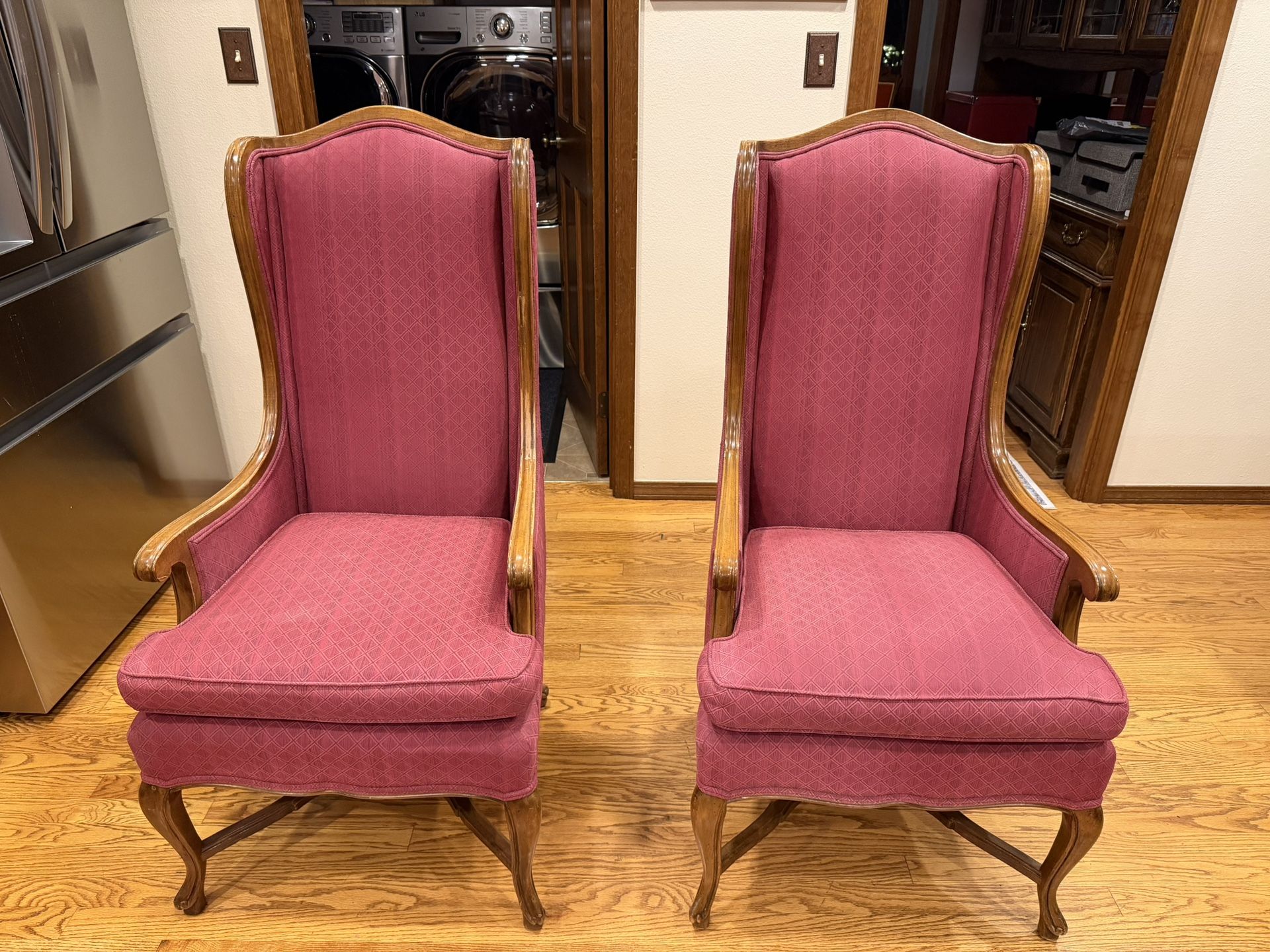 Matching Vintage Highback Chairs