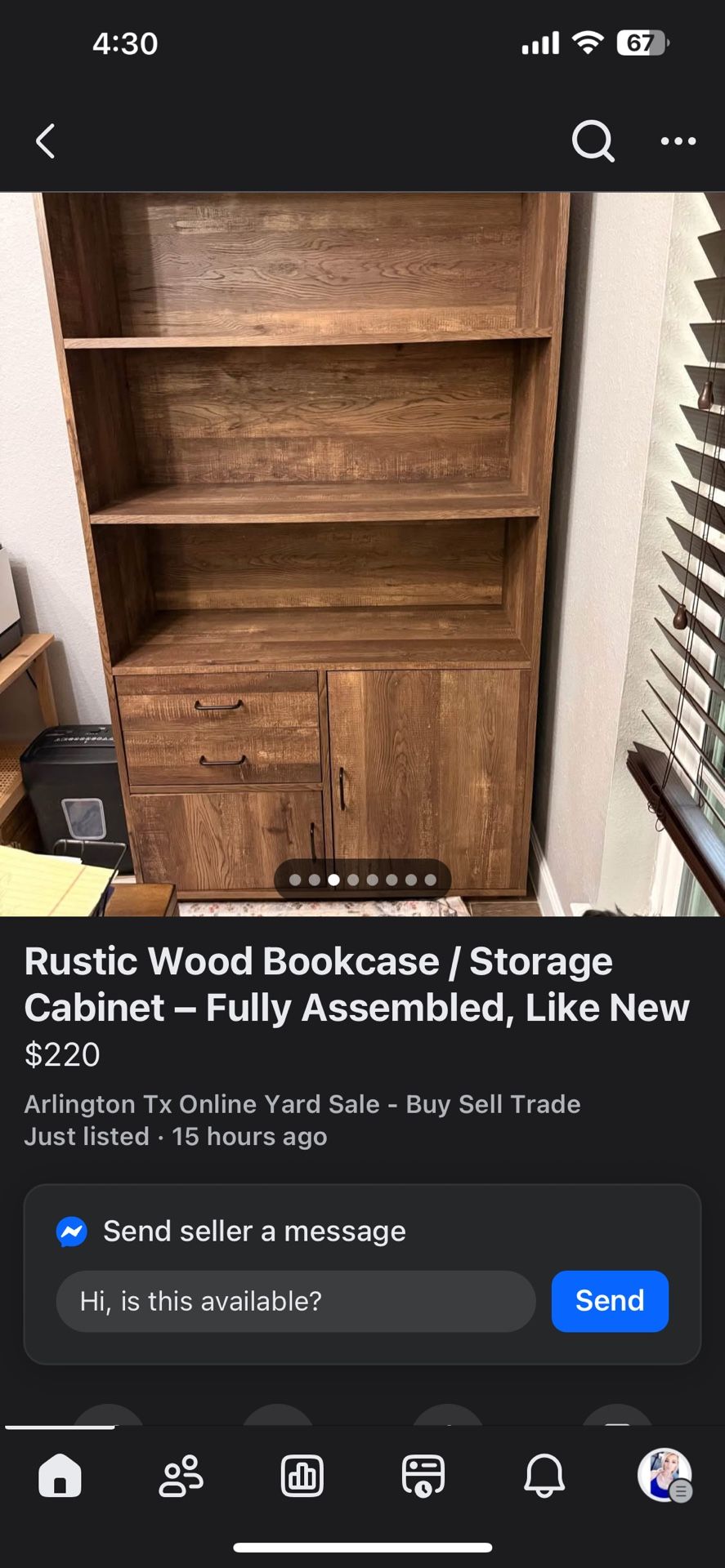 Brand New Rustic Book Case 