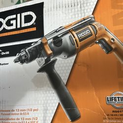 RIDGID 8.5 Amp Corded 1/2 in. Heavy-Duty Hammer Drill: Brand new