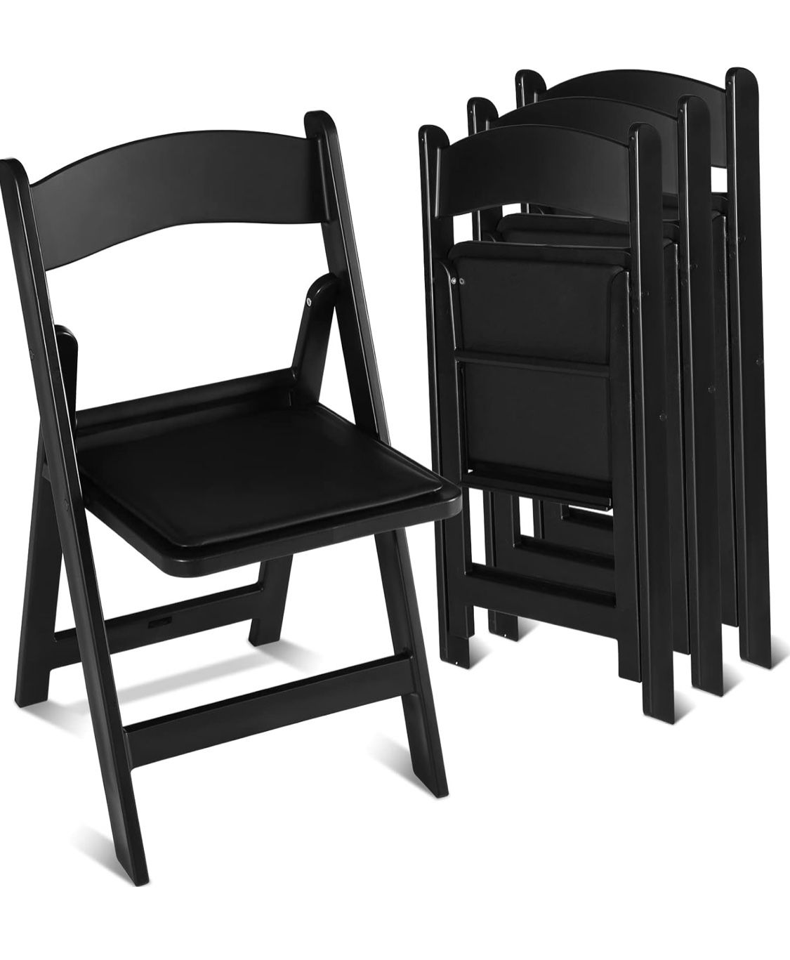 FairySandy Pack Folding Chairs Plastic Folding Chair Comfortable