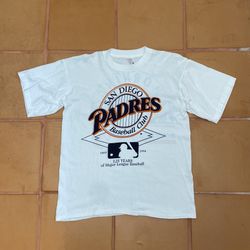 1994 San Diego Padres Baseball Club T Shirt Single Stitch Size Large Vintage MLB 