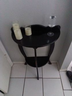 Vintage black decor table