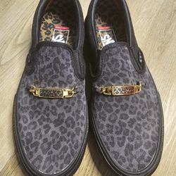 Vans Slip Ons Leopard Print
