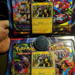 Pokémon Cards + Metallic Coins