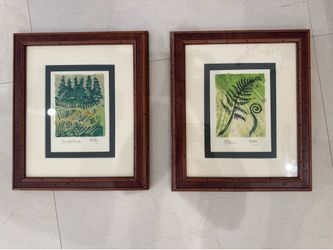 2 framed artwork pieces