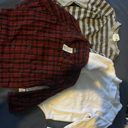 Size 18 Months Onesies And Plaid Shirt