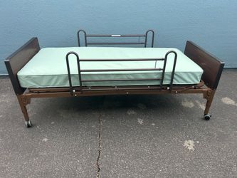 Drive Electric Hospital Bed w/ Mattress & Side Rails