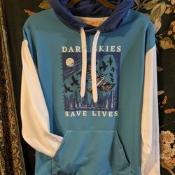 Better With Birds "DARK SKIES SAVE LIVES" Color Block Hoodi