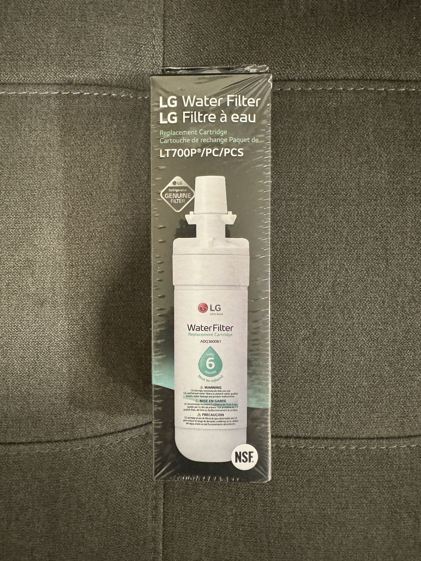 LG Twist In Water Filter Refrigerator Replacement Cartridge LT700P