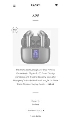 Tagry Wireless Blue tooth Headphones