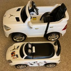 2 Children’s Cars - 1 Is Toddler Push Or Ride (Price For Both)