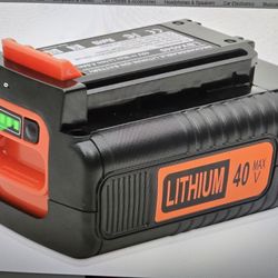 Black + Decker 40v 4.0Ah Lithium Battery