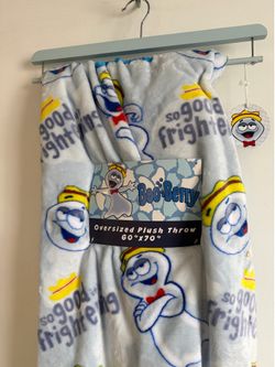 Boo Berry Monster General Mills Cereal Plush Fleece Throw Blanket 60x70