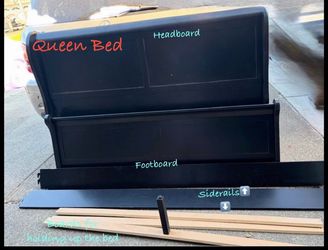Black Sleigh Bed frame