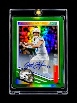 Justin Herbert  green score auto