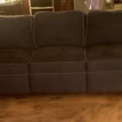 Couch With Electric Recliner And 2 USB Charging Ports 1 On Each Side Of Couch! Super Convenient Options To Charge iPads, Phones, Nintendo Switches! 