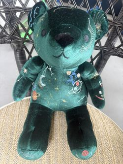 Johnny Was Juni Embroidered Teddy Bear in Green