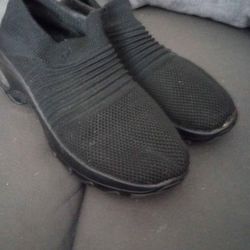 Black Fabric Dress Shoes Or Anytime Shoes 