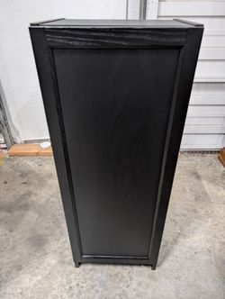 IKEA BILLY Black-Brown Bookcase with Door and Adjustable Shelves