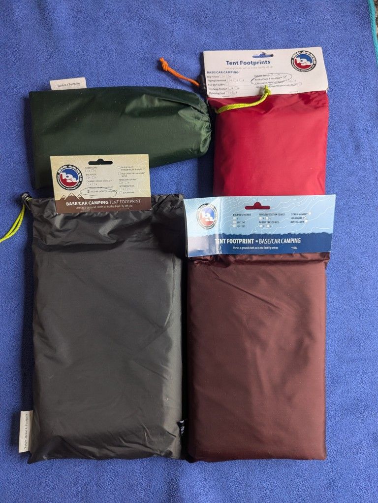 New Big Agnes Tent Footprint Camping Hiking Shelter Canopy Ground Cover Backpacking Camp Rain Protection REI Columbia Patagonia 10x10, 96"x90" 4 Man 3