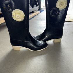 Channel Rain Boots Size 38