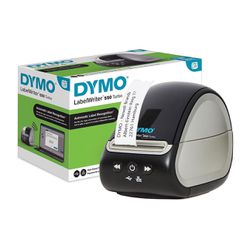 DYMO LabelWriter 550 Turbo Direct Thermal Label Maker - USB and LAN Connectivity - Print up to 90 Labels Per Minute, 300 dpi, Auto Label Recognition, 