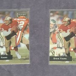 Steve Young TEKCHROME 1993 Football Trading Card Bundle #258