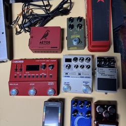 Guitar Pedal Effects And Pedal Board
