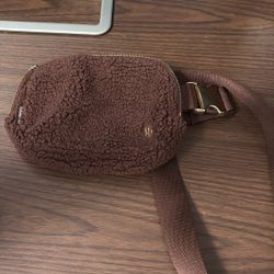 Lululemon Brown Fluffy Bag