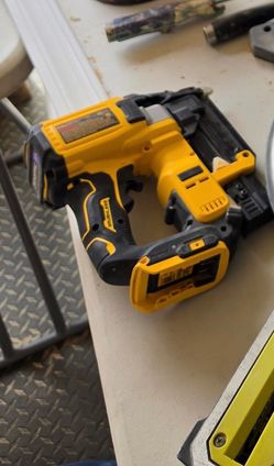 Nail gun for base board trim