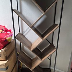 Amazing Bookshelf Bookcase With Diagonal Shelves