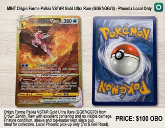 MINT Origin Forme Palkia VSTAR Gold Ultra Rare (GG67/GG70) - Phoenix Local Only