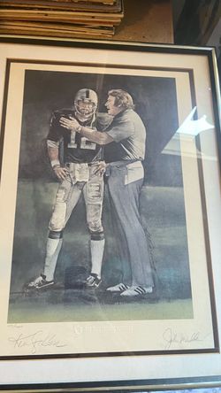 Ken Stabler & John Madden Signed Limited Edition Lithograph