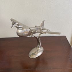 Vintage Chrome Sea Plane Display Devore